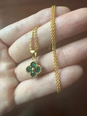 Vietnamese Gold Four-leaf Clover Necklace • $36.99