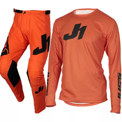 JUST1 MX J-Essential Solid Orange Kids Motocross Dirt Bike Gear Set • $179.90