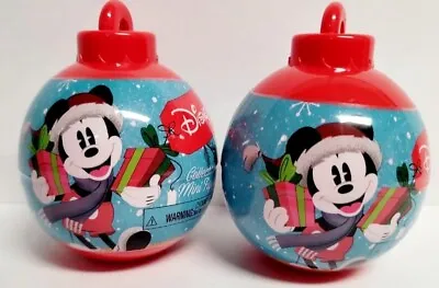 New Disney Minnie Mickey Mouse Mini Figure Christmas Collectible Set Of 2 • $13.95