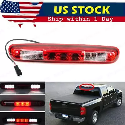 Replace For 07-13 Chevy Silverado GMC Sierra Red LED 3rd Brake Light Cargo Lamp • $22.99