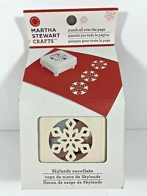 Martha Stewart Crafts SKYLANDS SNOWFLAKE Punch All Over The Page NEW • $9.50