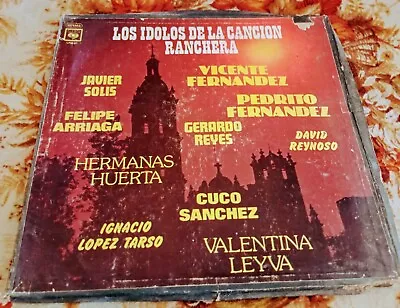 VICENTE FERNANDEZ Y Varios  IDOLOS DE LAS RANCHERAS  RANCHERAS  RARE 2 LP's VG+ • $10.99