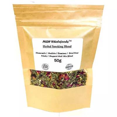 50g Mix Blend Tea Chamomile Mullein Damiana Rose Petals Mugwort Herb • £8.99