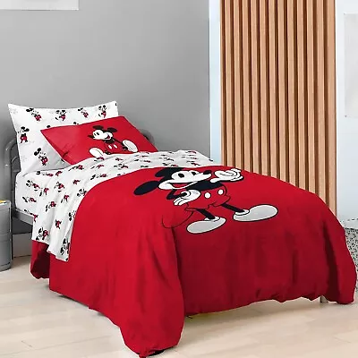 Saturday Park Disney Mickey Mouse Face Emotions Full Bed Duvet Set -NO SHEET SET • $50