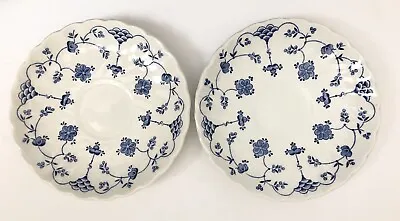 Myott Staffordshire Finlandia  Set Of Two Saucers Blue  • $13.46