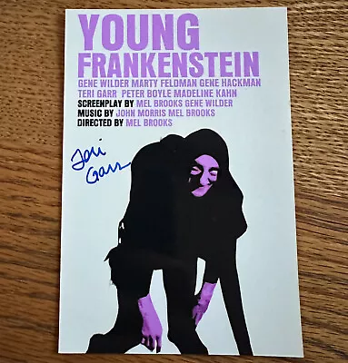 Teri Garr Signed Young Frankenstein Poster Actress 4x6 Autograph Mel Brooks • $45