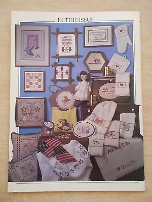 Women's Circle~Counted Cross Stitch~Aug 1990~Sampler~Doll~Amish Summer~Teddy ABC • $2.99