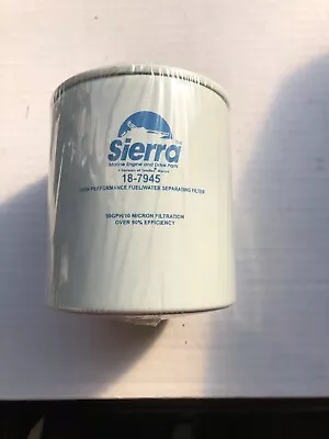 10 Micron Short Fuel Water Separator Filter By Sierra 18-7945  Mercury - Yamaha • $8