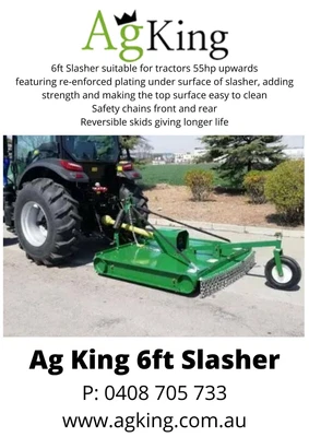 $3400 • Buy AG King 6ft Slasher