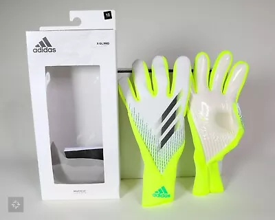 NEW Adidas X GL PRO Goalkeeper Gloves Yellow Black White (GK3505) Mens Size 8-11 • $59.99