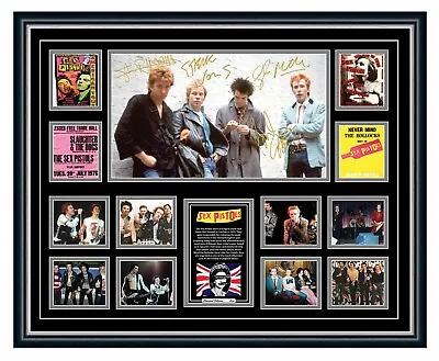 $119.99 • Buy Sex Pistols God Save The Queen Signed Poster Limited Edition Framed Memorabilia