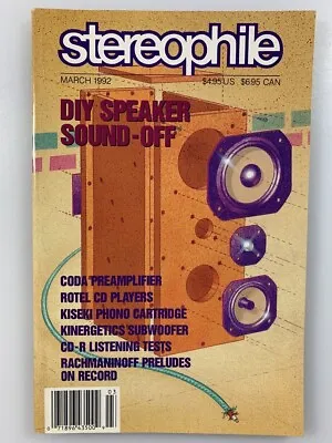 $6.99 • Buy STEREOPHILE MAGAZINE : Volume 15 No. 3 MARCH 1992 EXCELLENT CONDITION