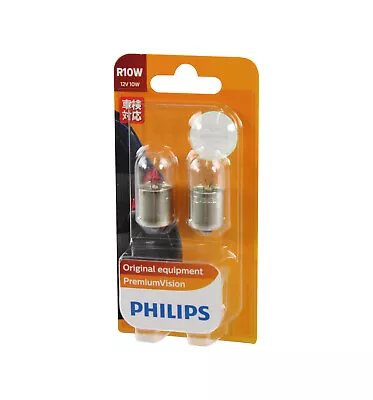 Genuine PHILIPS Premium Vision Light Globe Bayonet R10W 12V 10W - 2 Pack 12814B2 • $17.95