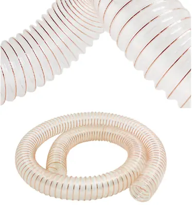 £16.38 • Buy 125mm 4.9  PU Flexible Ducting Hose Ventilation Fume Dust Extraction Woodworking