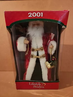 Vintage 2001 Lifestyle Studios 19  Santa Claus Christmas Display W/ Original Box • $25