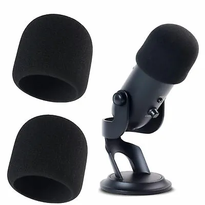 2x Foam Microphone Windscreen Mic Cover Pop Filter For Blue Yeti / Blue Yati Pro • $12.46