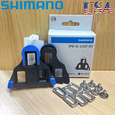 Genuine Shimano SM-SH12 SPD SL Cleat 2 Degree Float Road Bicycle Pedal Cleat Set • $12