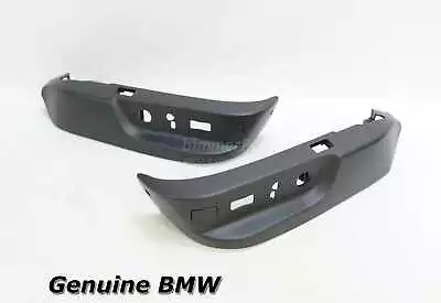 New BMW E39 E38 Black Drivers Front Seat Switch Lower Trims Covers 1995-2003 OEM • $129.99