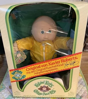 Cabbage Patch Kid Jesmar Boy 1983 Bald #4 With Green Eyes Pacifier • $325
