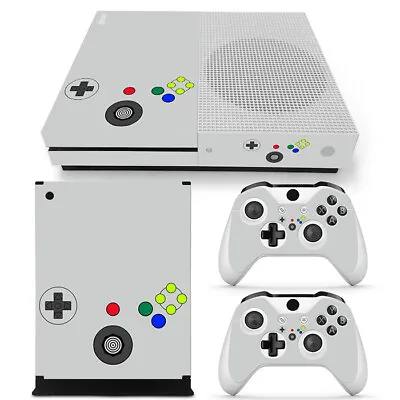 Retro N64  - Skin Decal Sticker Cover FOR XBOX ONE S Slim Console &2 Controllers • $9.89