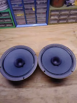 Vintage 70s Pair Of Sound Design 8in Speakers Whizzer Cone Work MAKE OFFER • £33.26