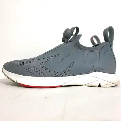 Reebok Shoes Sz US8 UK7 EU40.5 Grey Pump Supreme Engine Low Top Mesh SlipOn Mens • $89.95