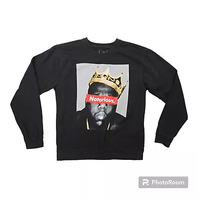 Brooklyn Mint Medium Mens Sweatshirt Notorious BIG Biggie Smalls EUC Music Rap • $18.88
