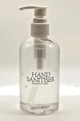 INK Cosmetics 250ml Hand Sanitizer Gel 70% Alcohol Antibacterial Pump Dispenser • £1.47