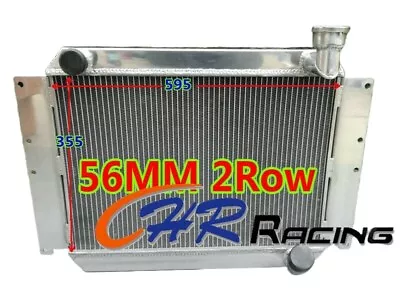 56mm UP TO 700HP Aluminum Radiator For Chevy Corvette 350 V8 MT 1955-1960 • $175