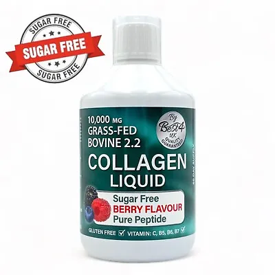 Bovine 2.2 Collagen  SUGAR FREE  Anti-Aging Vitamin Liquid Drink 10000mg - NEW • £17.95