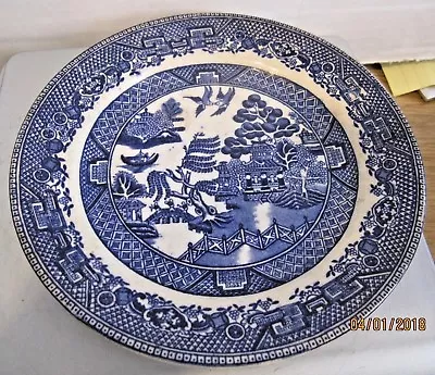 W.R. MIDWINTER BURSLAM ENGLAND - BLUE WILLOW - 7  Plate B57 • $7.50