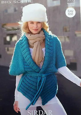 £2.24 • Buy Sirdar Big Softie Easy Knit Knitting Pattern For Jacket 9355