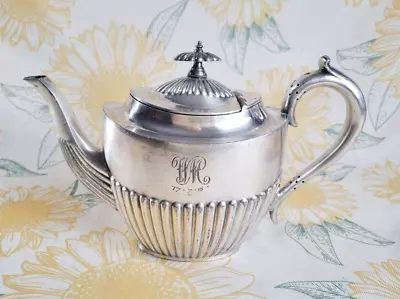 Antique | Walker & Hall Sheffield England 1378A Monogrammed 1915 Tea Pot • $50