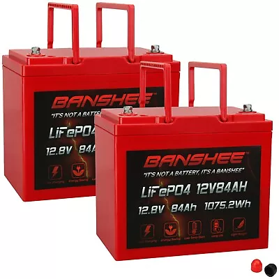 X2 12V 84AH Lithium Batteries Compatible With BCI Group 24M Starting Marine RV • $390