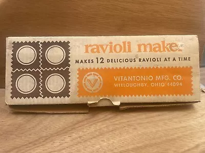 Vintage Ravioli Maker Makes 12  Ravioli At A Time Vitantonio MFG Ohio  #512 • $17