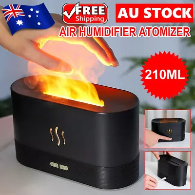 $25.95 • Buy USB Ultrasonic Aroma Air Humidifier Flame Light Purifier Essential Oil Diffuser