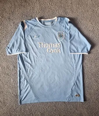 Manchester City Home Football Shirt 2004/2005/2006 (Reebok/Thomas Cook) - Retro  • £24.99