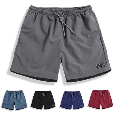 Casual Loose Men's Shorts Running Fitness Beach Quick-Drying Pants Quarter • $13.72