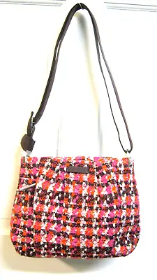 VERA BRADLEY Hadley Crossbody Houndstooth Tweed Purse 9 X 11 X 3.75 NWOT • $39.99