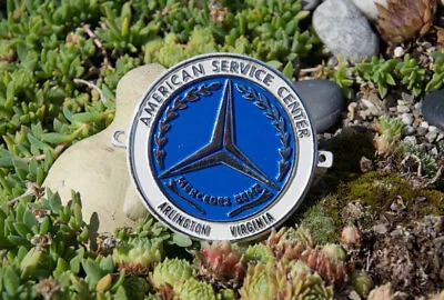 Automobile Radiator Car Badge # Mercedes Benz American Serv. Arlington Virginia • $174.30