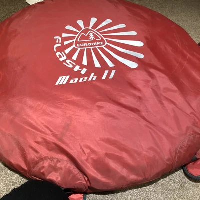 £5 • Buy Eurohike Pop-Up Flash MachWaterproof Tent, Easy To Pitch, Camping Equipment, Red