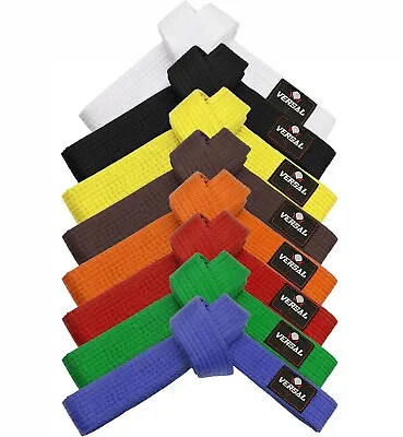 VERSAL Karate Belt Plain Coloured - Judo Teakwondo Martial Arts Multiple Colours • £5.99