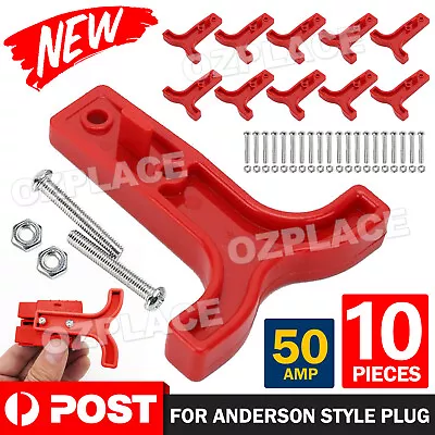 10x Red T Bar Handle For Anderson Style Plug Connectors Tool 50AMP 12-24v 6AWG • $7.45