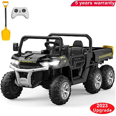 24V Kids Ride On Car UTV Truck With Dump Bed 6 Wheel 2-Speed Remote Control Gift • $311.38