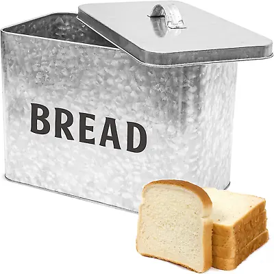 Farmhouse Bread Box Extra Large 30% Thicker Stainless Steel Bread Box For Kitch • $45.57