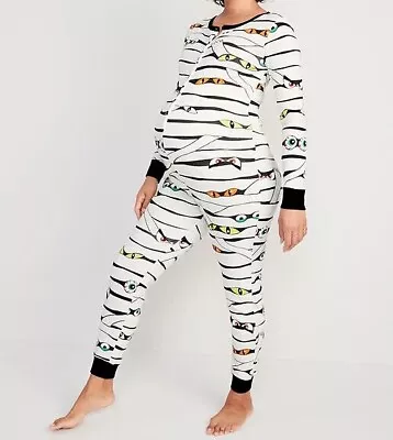 OLD NAVY HALLOWEEN PAJAMAS Maternity Matching Printed One-Piece #W-209 • $11.98