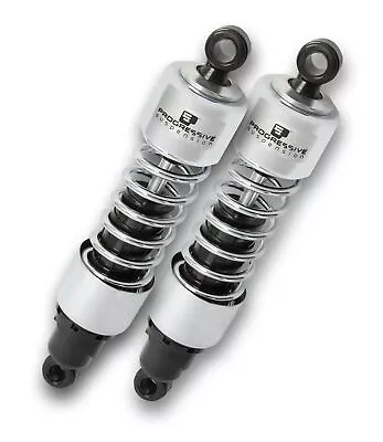 Progressive 412 Chrome 13  Heavy Duty Rear Shocks For 2006-2022 Harley Touring • $310.45