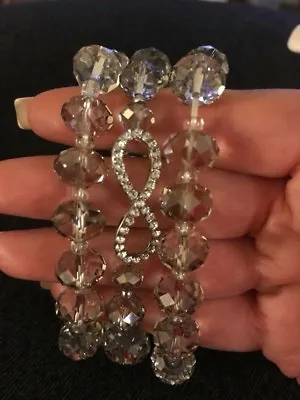 New Maurices Crystal Infinity 3 Tier Bracelet - Love • $10
