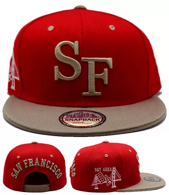 $22.69 • Buy San Francisco New Leader The Bay Classic 49ers CLR Red Gold Era Snapback Hat Cap
