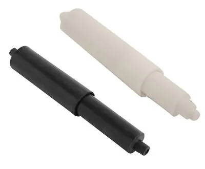 White Or Black Toilet Roll Spindle Spring Loaded Tissue Paper Loo Holder Roller • £3.79